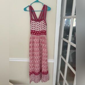 Faherty Pink and Cream Textured Fabric